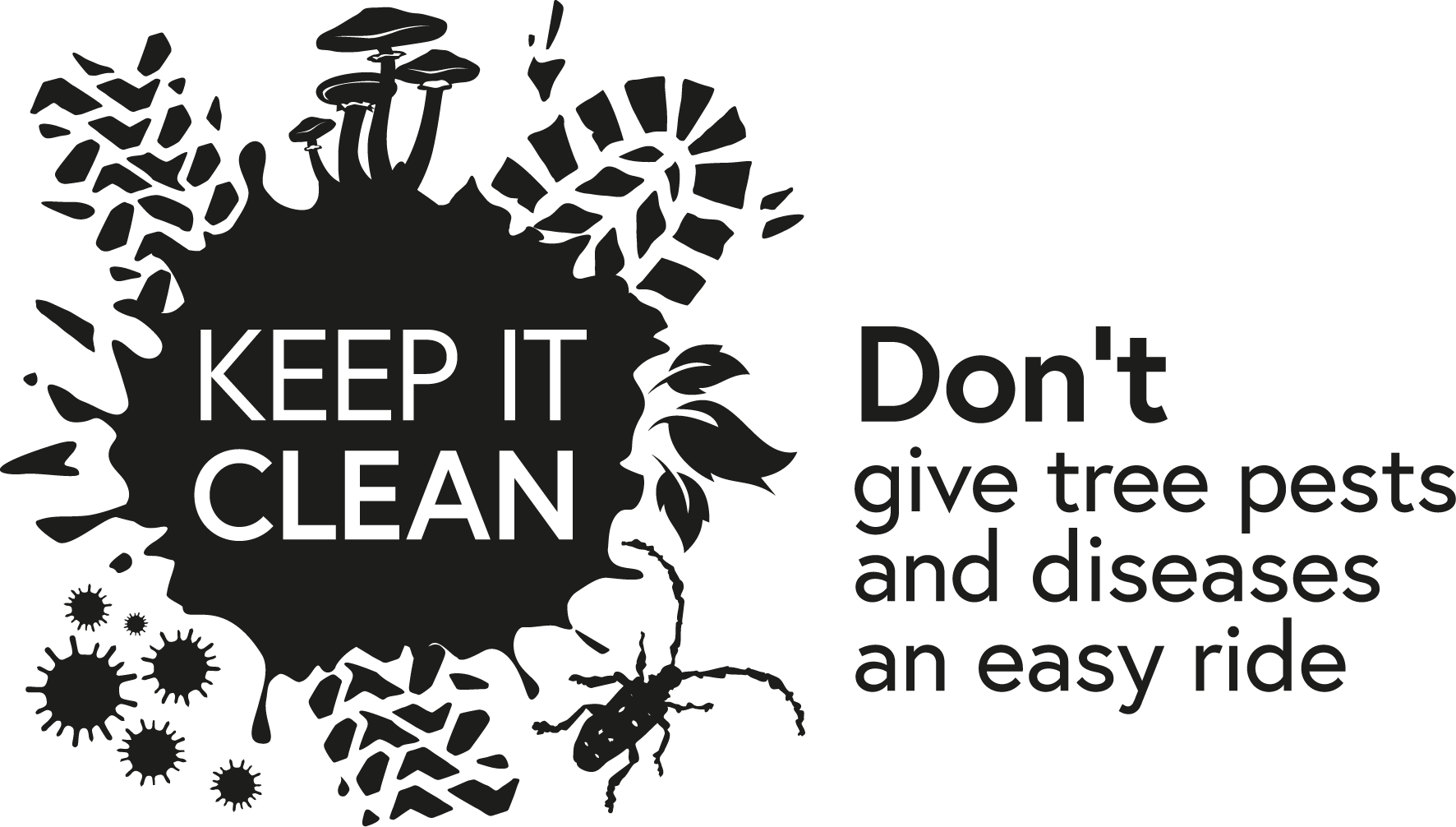 Keep It Clean Logo CMYK Black Strap 002